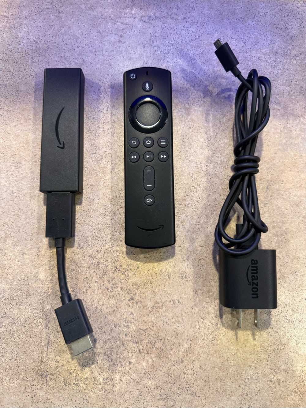 Amazon Fire TV Stick 4K (1st Gen) E9L29Y HDMI w/ Cables & Voice Remote - Tested